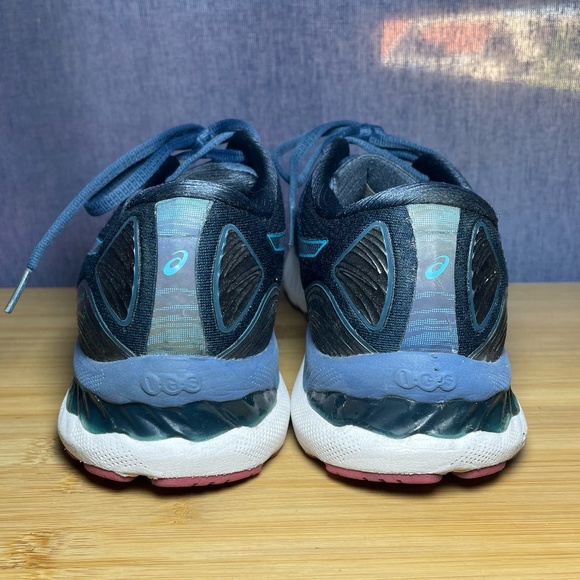 ASICS Gel-Nimbus 23 Women’s Running Shoes Sz 10.5 Navy Pink/Purple Sneakers NICE - Picture 7 of 12